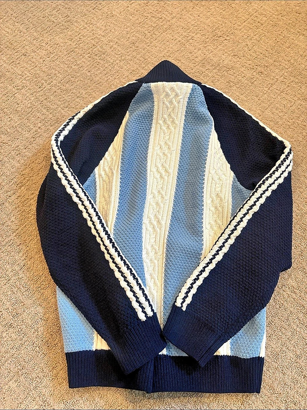 adidas Archive Knit TT Color Block Zip Sweater Size Small NWT - Picture 4 of 4